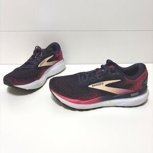 Brooks Womens Ghost 16 Running Walking Athletic Shoes Size 8 Blue Performance